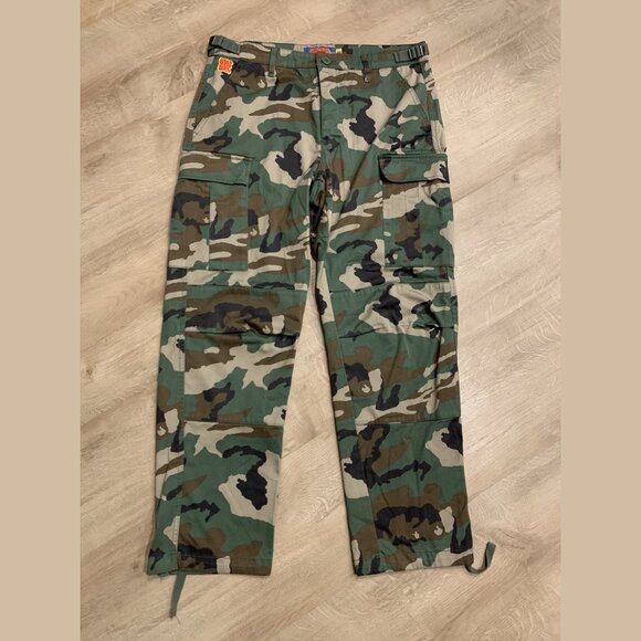 Empyre Camo Cargo Pockets Pants Men’s Size 30 Baggy Skateboard Military Y2K - Picture 1 of 7